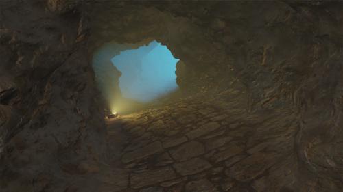 Cave Scene BLENDER 2.8 Beta + Eevee preview image